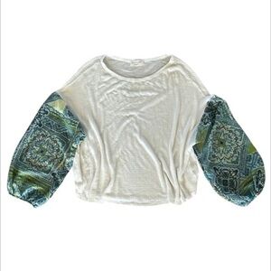 Lavender Field size small oversized thermal shirt